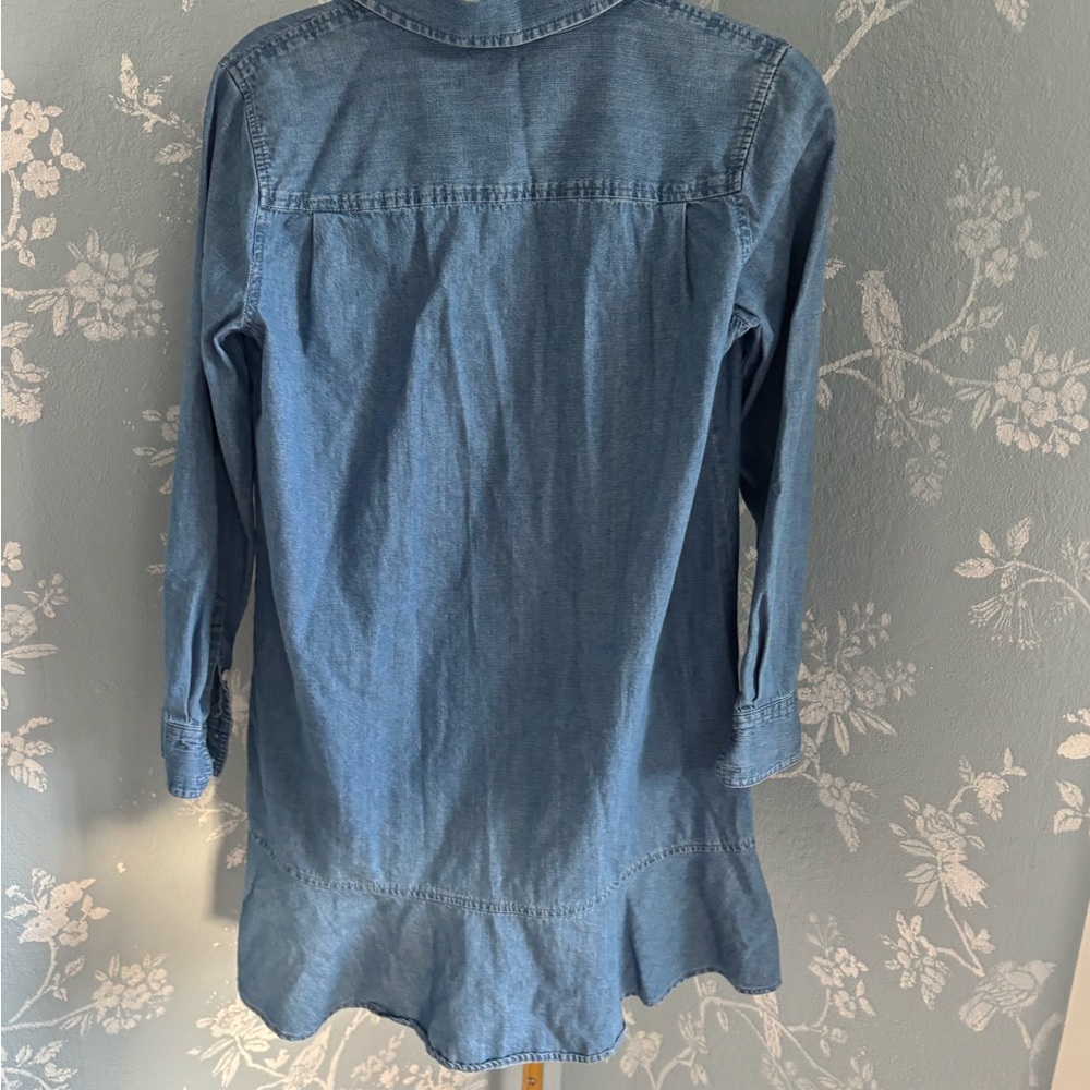 Draper James Chambray Button Front Mini Dress Siz… - image 5